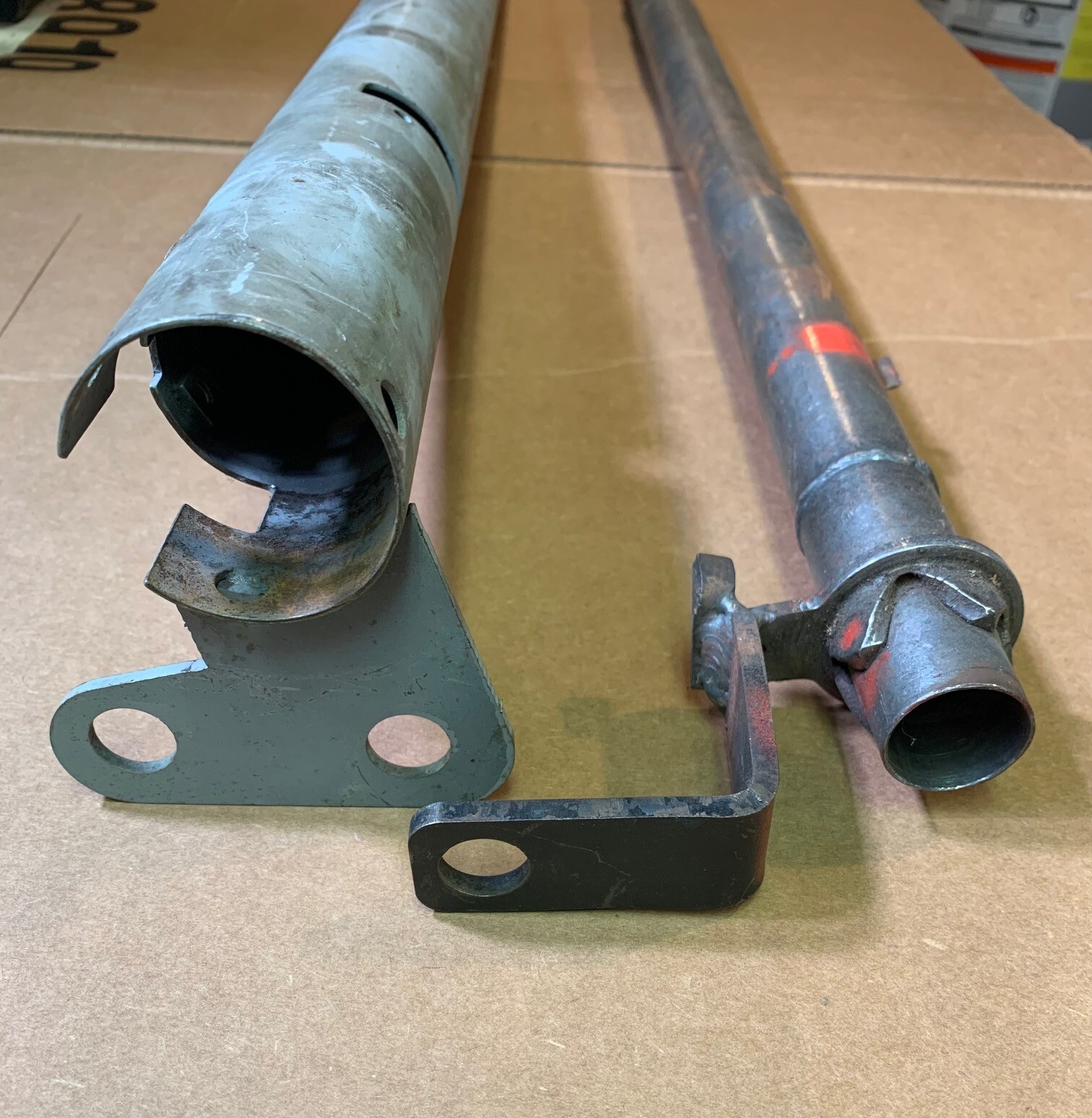 1955 1956 55 56 CHEVY POWER STEERING COLUMN SHIFTER TUBE & MAST JACKET