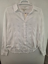 Cloth & Stone Anthropologie Medium White LS B...