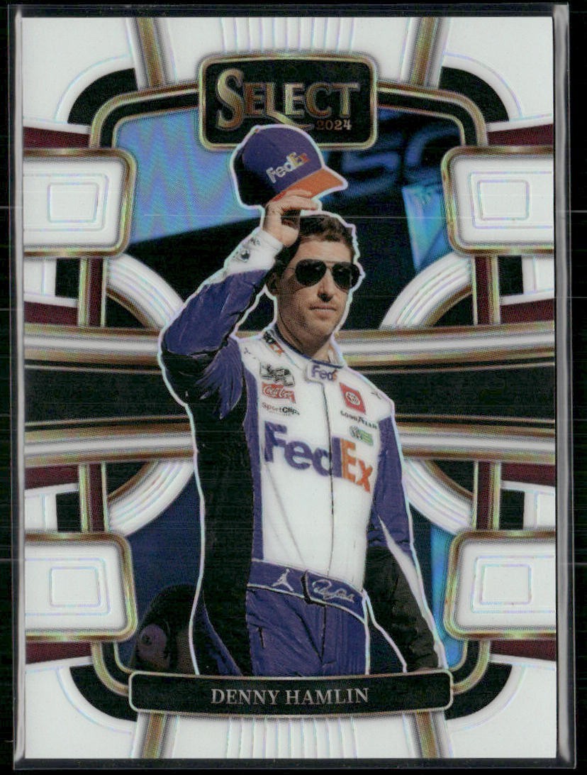 Denny Hamlin 2024 Select Grandstand White Prizm 65/99 #70