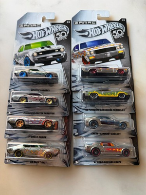 #ad Hot Wheels 2018 50th Anniversary ZAMAC Flames Walmart Exclusive Set G24 $27.88