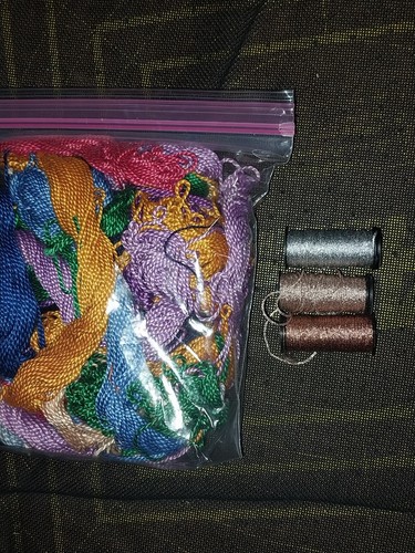 Grab bag lot of  #3 perle cotton + 3X Kreinik #16 needlepoint/plastic canvas