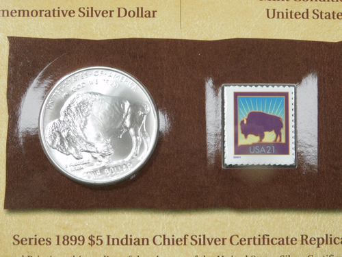 2001 United States American Buffalo Coin and Currency Set in OGP - Picture 3 of 5