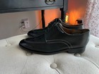 SANTONI Breden Black Moc Toe Derby Sz. 8 D - Made in Italy Super Prime — photo 10