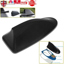 Black Universal Roof Signal AM/FM Radio Aerial Shark Fin Antenna Sticker Cover