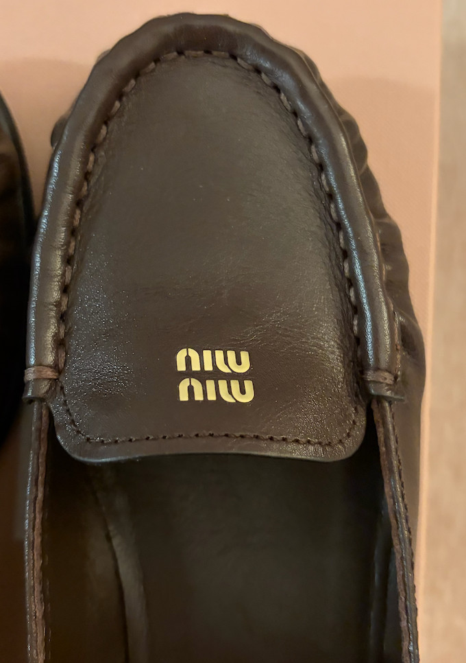 Miu Miu Women's Leather Loafers - Size 6 - Worn Once with Original box image 7