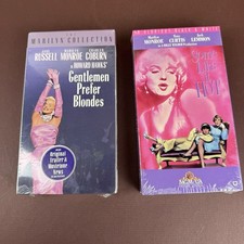 2 Marilyn Monroe VHS Gentlemen Prefer Blondes Some Like It Hot Tony Curtis