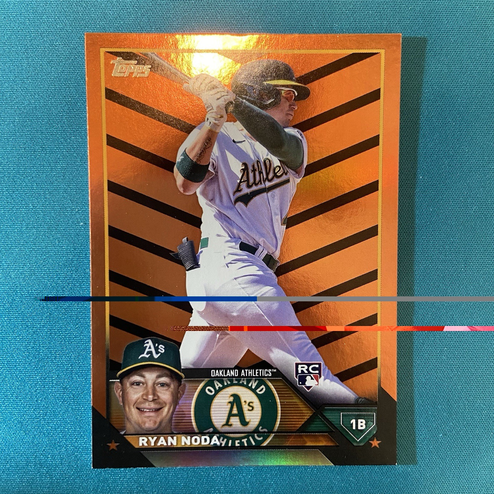 2023 Topps Update - Orange & Black Foil - Ryan Noda #US75 RC Athletics