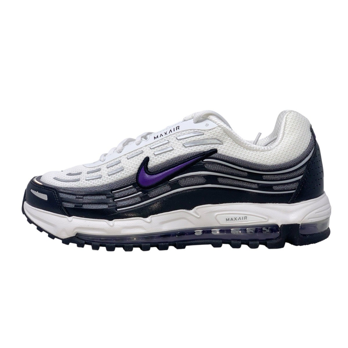 Nike Air Max TL 2.5 'Grape Purple' White Black Sneakers, Size 10.5