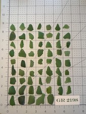 GR 2198 Genuine Surf-Tumbled Sea Glass   Frosted Green Ideal for Crafting  Col