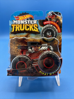 Mattel - Hot Wheels Monster Truck 1:24 Bone Shaker [New Toy] Toy Car 3/16 NIB