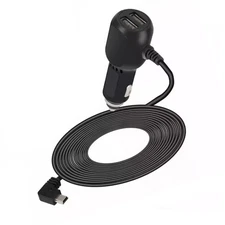 Black USB Dash Cam Car Charger Cable Power Cord Supply for DVR Camera GPS