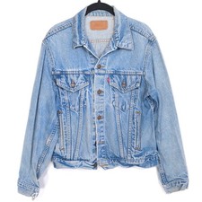 LEVI'S Vintage 80's Denim Jean Jacket Trucker Made in USA 40 SMALL 70506-021