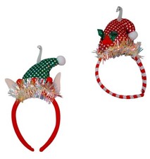 Holiday Style Christmas Novelty Headbands 2 Pack Ages 3 