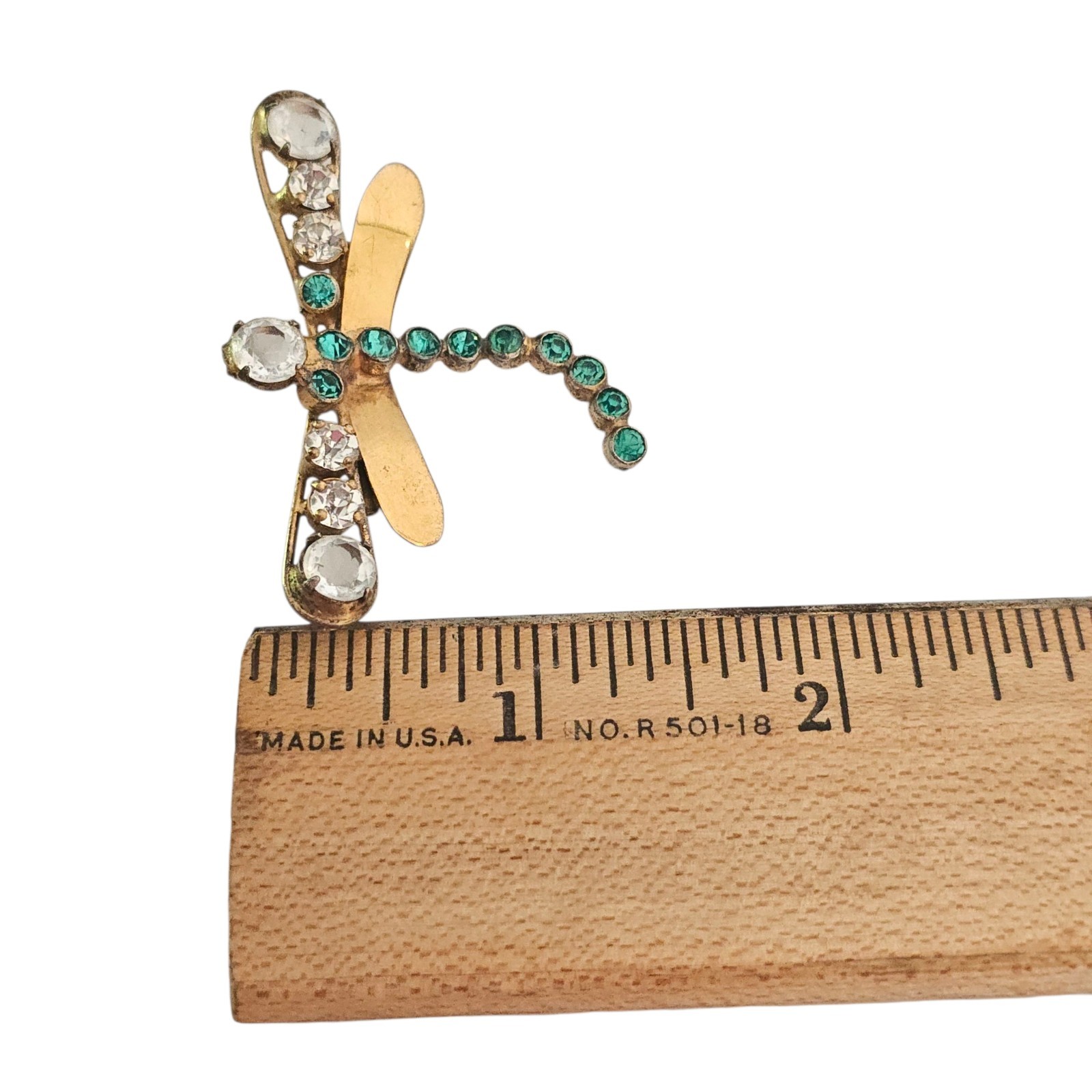 ADELE SIMPSON Dragonfly Turquoise Clear Austrian … - image 11