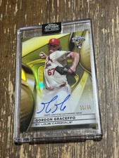 2025 Topps Chrome Black Gordon Graceffo Auto RC Gold Refractor #/50 Cardinals