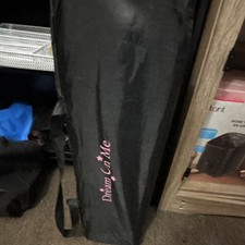 Dream On Me Portable Play Yard, Black, with Carry Bag for Play Yard or Playpen