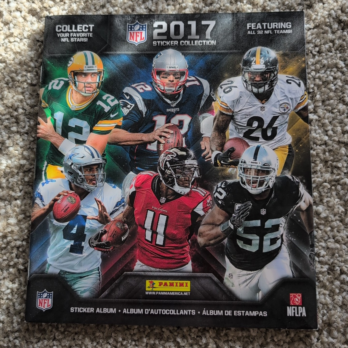 2017 PANINI NFL FOOTBALL STICKER COLLECTION STICKER ALBUM + 15% Complete