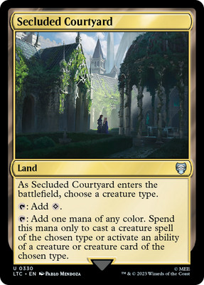 Secluded Courtyard #330 | NM Near Mint | LTC Lord of the Rings Magic MTG