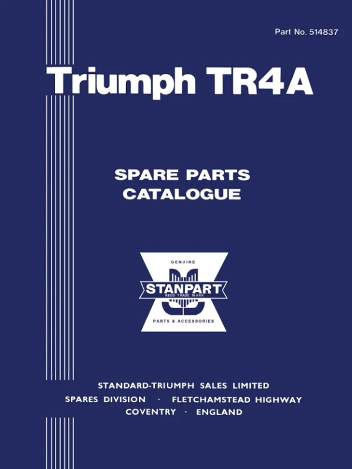 Triumph TR4A Spare Parts Catalogue - image 4 of 4