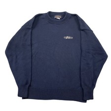 VTG Andrew Rohan Sweater Mens Large Copelco 25 Blue Pullover Made in USA