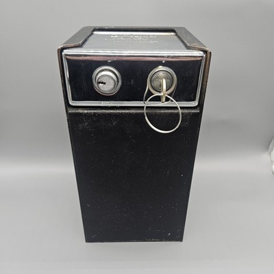 Perma-Vault Drop Box Top Loading Slide Off Lid 6''W x 6''D x 11''L W Key Heavy Duty