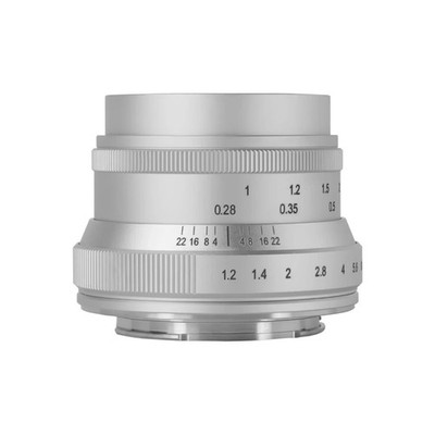 7artisans 35mm f1.2 Xマウント シルバー APS-C用MFレンズ「7Artisans 35mm F1.2」にシルバーが追加 - デジカメ