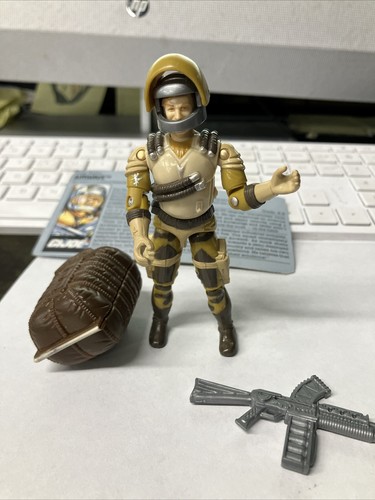 Gi Joe 1990 Airwave Vintage Action Figure With Card And Accessories Super Clean!