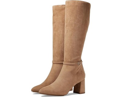 Anne Klein Brenice Boot Women US 10 Brown Suede Buckle Detail Knee High JOBB1245