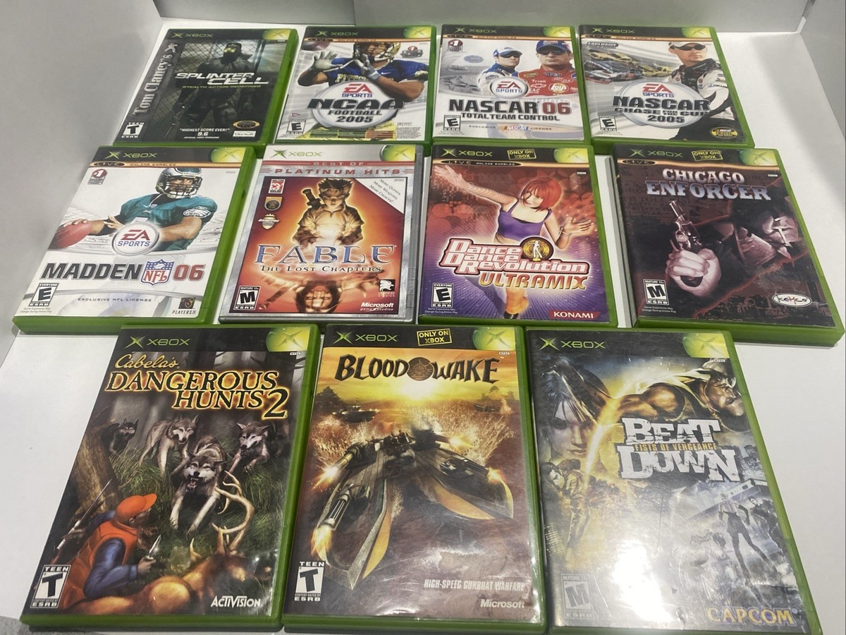 Xbox ソフト Microsoft Original XBOX Games cleaned-You Pick & Choose Video Game