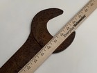 Huge Antique Industrial Fixed Mouth  IRON WRENCH - More than 20 Inches Long - — photo 8