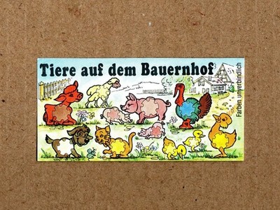 Original Ü-Ei BPZ Tiere auf dem Bauernhof - 11 Figuren - Truthahn