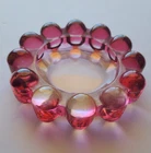 VTG Pink Boopie Bubble Glass Trinket Dish Ashtray MCM Retro Anchor Hocking Heavy