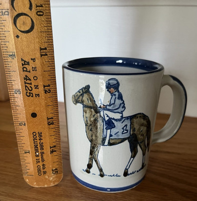 Louisville Stoneware Jockey #1 Kentucky Derby Coffee Mug Made in USA