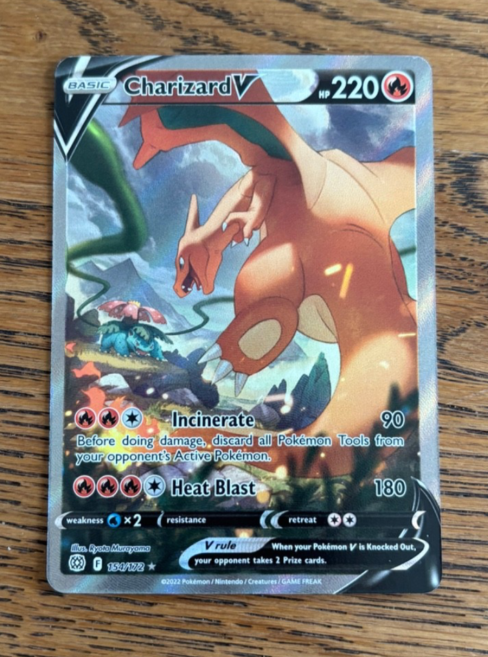 Charizard V - 154/172 - Brilliant Stars - Pokemon TCG Alt Art NM/M