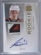 2009-10 The Cup Rookie Gold Rainbow 8/21 James van Riemsdyk #179 Patch Auto 0ll
