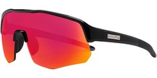Suncloud Polarized Cadence Black Semi-Rimless Wrap Sunglasses - 20628480799OZ