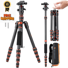 K&F Concept 60 inch Carbon Fiber Camera Tripod,Super Lightweight 60 inch, 60