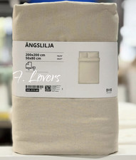 Copripiumino matrimoniale e 2 federe IKEA ÄNGSLILJA ANGSLILJA 200x200 cm nuovo