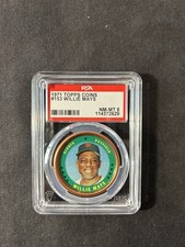 1971 Topps Coins #153 Willie Mays Grade 8