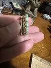Vintage Export Chinese carving Bat Silver Mark brooch — photo 4