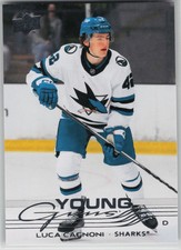 Luca Cagnoni Young Guns #213 - San Jose Sharks 2025-26 Series 1