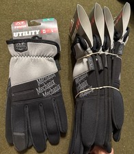5 Mechanix Wear Utility Power Work Gloves Black Gray Size XL 5 New Pairs