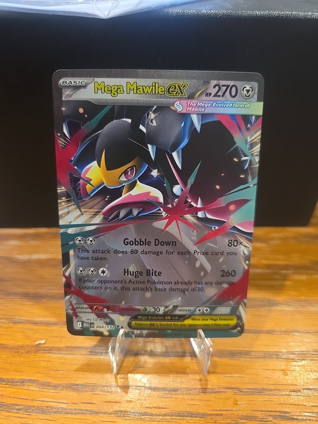MEGA MAWILE EX 094/132 MEGA EVOLUTIONS POKEMON (DOUBLE RARE, NM)