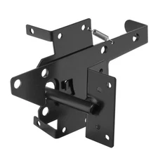 Self-Locking Gate Latch Metal Heavy Duty Auto Gravity Lever with Lock Hole