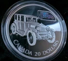 2002 Canadian Gray-Dort Automobile $20 Holographic 92.5% Silver Dollar  OGP COA