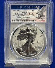 1987 $1 Silver Eagle First Strike (Regular Strike) Silver Eagles