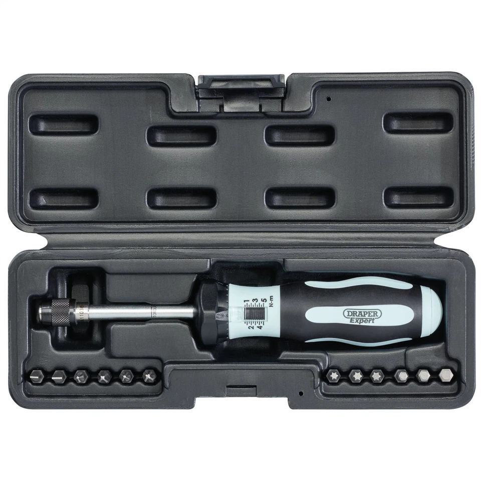 Draper 75170 Expert Torque Screwdriver Kit 1 - 5Nm - Image 2 of 2