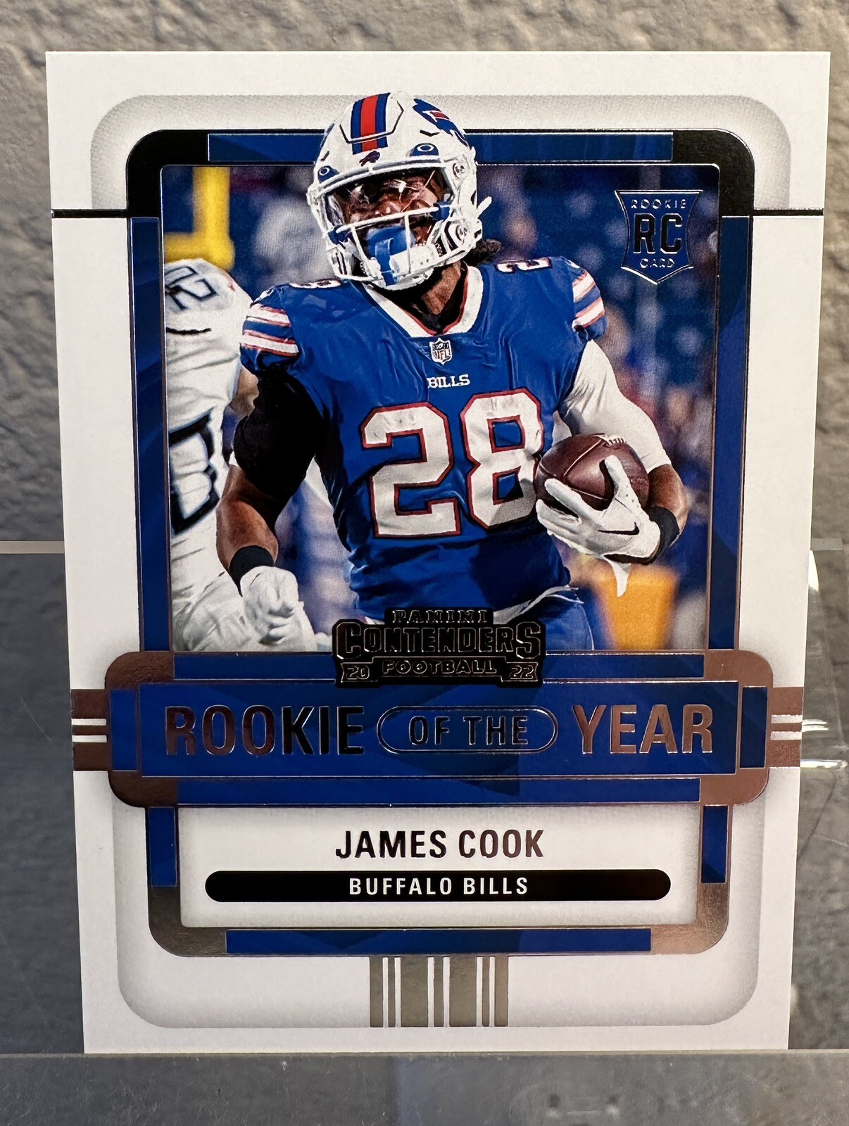 2022 Panini Contenders - Rookie of the Year Contenders #ROY-JCO James Cook (RC)