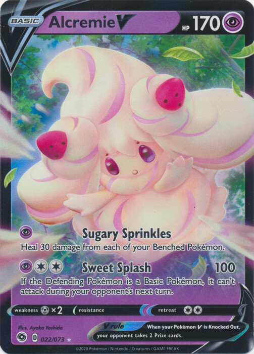 Alcremie V - 022/073 Ultra Rare Champion's Path NM Pokemon TCG | eBay
