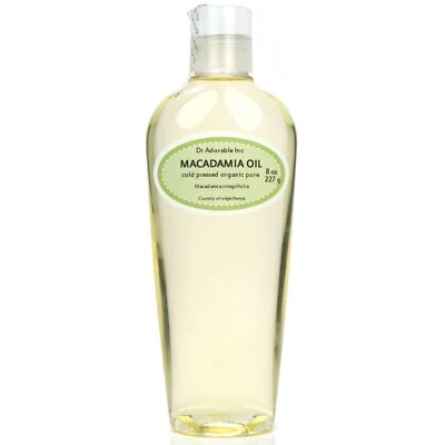 PURE MACADAMIA NUT OIL ORGANIC COLD PRESSED *FREE SHIPPING!!!*